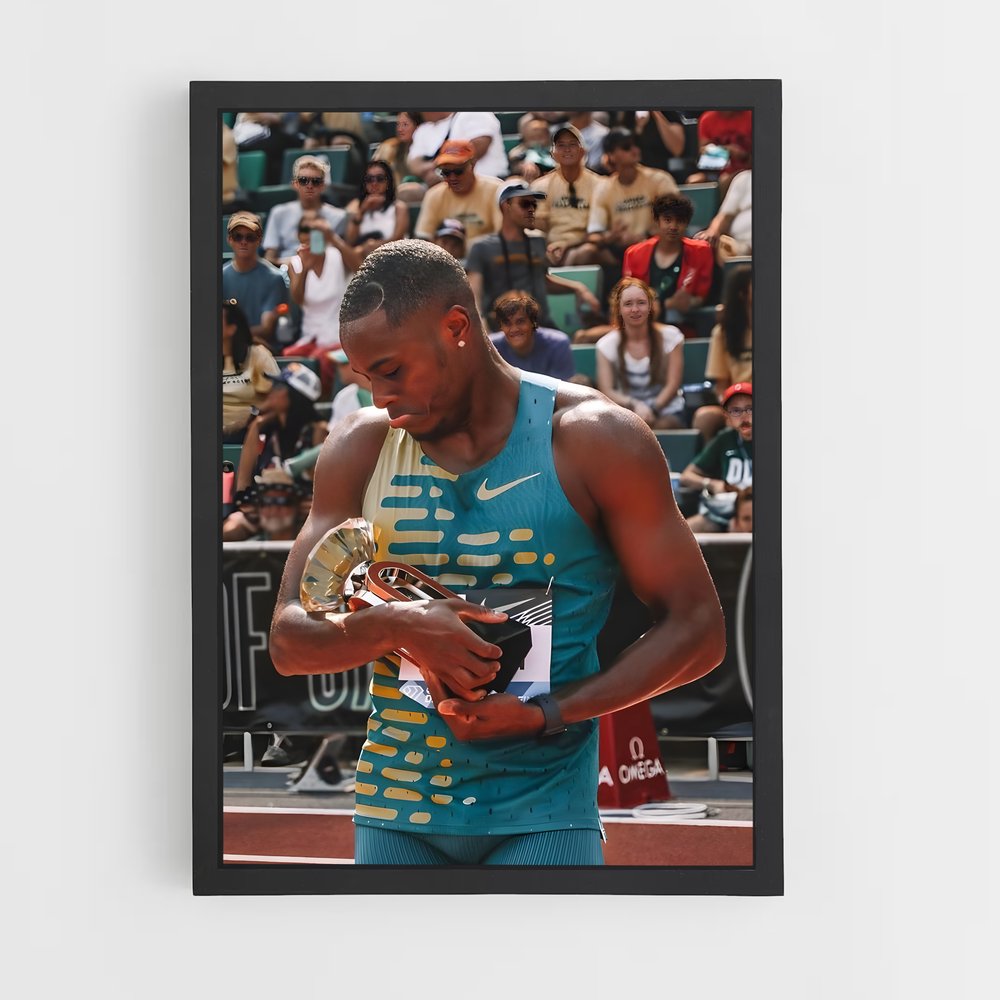Poster Vainqueur Éblouissant – affiche Athlétisme (vue 2)